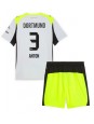 Billige Borussia Dortmund Waldemar Anton #3 Bortedraktsett Barn 2025-26 Kortermet (+ Korte bukser)